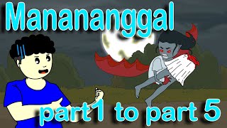 Manananggal part 1 to 5  Pinoy Animation [upl. by Rudman484]