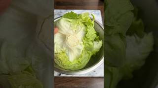 Iceberg Lettuce Vegetable Cutting Skills cuttinggarden cuttingfruit cuttingskills [upl. by Horgan]