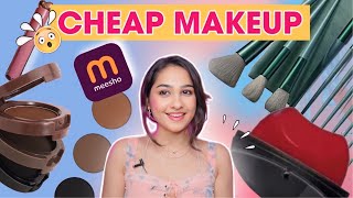 I ordered MEESHO Makeup Products  Cheap makeup from Meesho I am shocked 🤯 😱 [upl. by Kentigerma182]