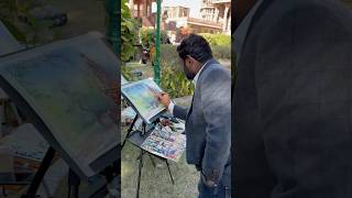 Mandore Jodhpur watercolour workshop shortsvideo artist viralvideo motivation artsandcrafts [upl. by Charil67]