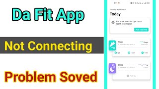 da fit disconnected problem solution da fit app not connecting [upl. by Cirderf]