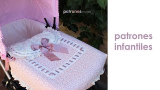 Colcha capazo de bugaboo Patrones infantiles [upl. by Notsirk]