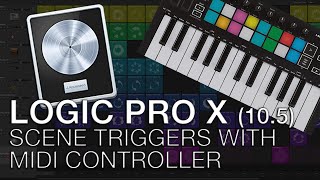 Logic Pro X  Live Loops with MIDI Controller for LIVE PERFORMANCE [upl. by Worrell257]