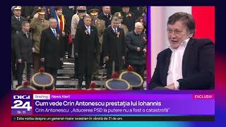 Briefing Crin Antonescu „PSDul e un animal politic care nu are cum să se schimbe” [upl. by Burgener]