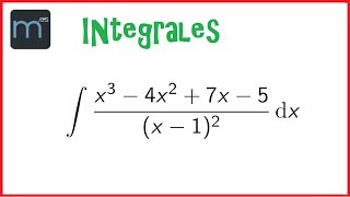 Integrales racionales descomposición en fracciones simples [upl. by Ahsiuqel]