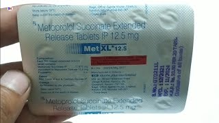 Met Xl 125 mg Tablet  Metoprolol Succinate Tablet  Met Xl 125mg Tablet Uses Benefit Dosage [upl. by Annavahs539]