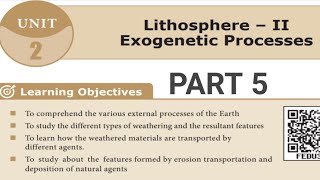 LITHOSPHERE  II EXOGENETIC PROCESSES PART 5 [upl. by Eleumas]