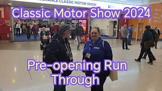 Classic Motor Show Lancaster Insurance NEC 2024 Preopening walk through [upl. by Candie695]