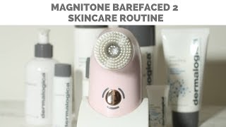 HOW I USE THE NEW MAGNITONE BARE FACED 2 IN MY SKINCARE ROUTINE  Cynthia Royer [upl. by Gibbs712]