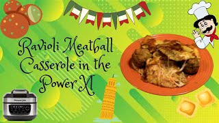 Ravioli Meatball Casserole in the Power Xl Air Fryer Grill Combo [upl. by Arlette274]