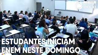 39 milhões de estudantes iniciam Enem neste domingo [upl. by Aicitan455]