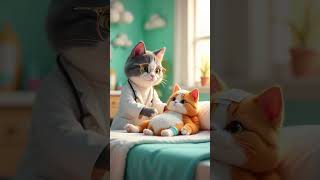 Kitten is a softhearted cat kitten shorts cute cartoon [upl. by Bonnette]