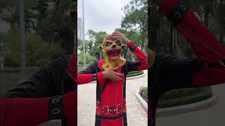 Deadpool prank on Super Heroes spideylife [upl. by Ranitta]