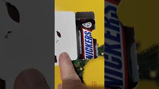 🌲1st day opening of advent calendar adventcalendar trendingshorts xmas2024 snickers chocolate [upl. by York]