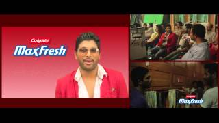 Colgate Maxfresh Making of the TVC Allu Arjun 60 sec English [upl. by Celestine]