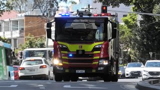 NSWFR Woollahra P011 Arriving At An RTC [upl. by Rance549]