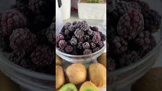 Blackberry Sorbet Refined Sugarfree healthyfood sugarfree juicer sorbet [upl. by Korie]