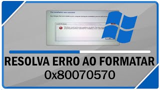 Resolver erro 0x8007057 da formatação do Windows 8 para o 7 [upl. by Patricia793]