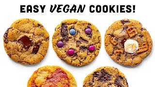 The BEST VEGAN COOKIES Super Easy amp Foolproof [upl. by Anyr]