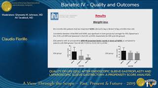 QUALITY OF LIFE QOL AFTER ENDOSCOPIC SLEEVE GASTROPLASTY AND LAPAROSCOPIC SLEEVE GASTRECTOMY [upl. by Weaks970]