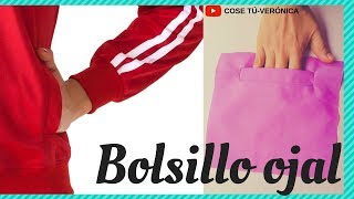 ✂️CÓMO COSER BOLSILLO OJAL [upl. by Analak9]