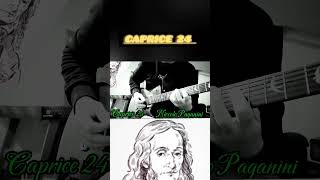 Caprice 24 Niccolo Paganini On Guitar shorts [upl. by Otilrac]