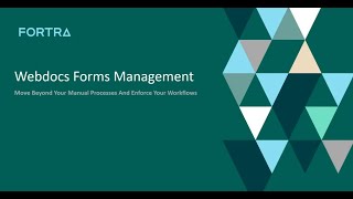 DocM  A Tour of Webdocs Forms Management [upl. by Enelak]