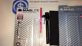 Mini Maglite LED Flashlight 2cell AAA amp 2Cell AAA Nylon Holster ReviewAmazon Items [upl. by Dnalevelc]