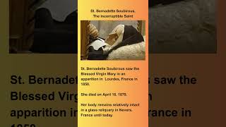 shorts How St Bernadette Soubirous Incorruptible Body Looks Like [upl. by Sayre]