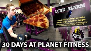 30 Days at Planet Fitness  Full Review amp Workout  Lunk Alarm Free Pizza Day amp Gym Tour [upl. by Scandura]