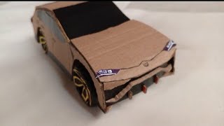 How to make a cardboard carLamborghini urus Karclash cardboardcar diy trending [upl. by Chem]