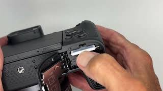 How to insert SD Card into Canon EOS RP Mirrorless Camera [upl. by Rugen]