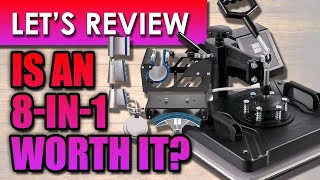 Beginner Heat Press Vevor 8 in 1 heat press machine from Amazon  Assembly and Review [upl. by Mcneely]