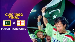 Cricket World Cup 1992 Final Pakistan v England  Match Highlights [upl. by Oona]