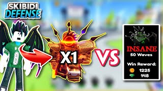 SKIBIDI TOWER DEFENSE  CHỈ DÙNG 1 CON COSMIC MỚI SINISTER CLOCKMAN CÂN MAP INSANE [upl. by Adrell]