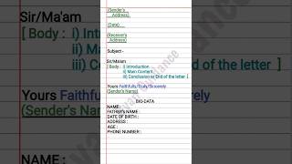 Job Application Format  CBSE Class 12 English Job Application Format  How to write Job Application [upl. by Noiztneb]