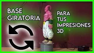 ¿Como hacer una base giratoria Impresa en 3D Base giratoria con motor [upl. by Gearalt909]