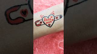 Papa tattoo design❤️ trending viral ytshorts satisfying shortvideo tattoo tatooart papa maa [upl. by Secrest769]