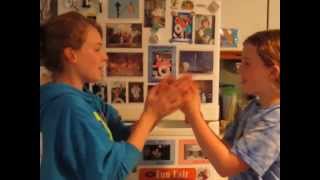 Nicole and Ashley Hand Games [upl. by Beth471]