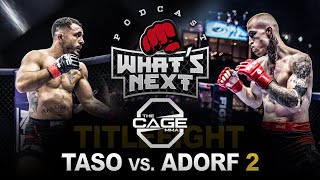 TITELKAMPF des JAHRES quotTasoquot Chatzigeorgiadis Vs Maurice Adorf  The Cage MMA 6 [upl. by Inirt]