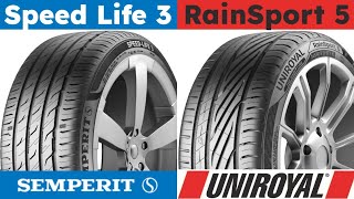 Semperit Speed Life 3 vs Uniroyal RainSport 5 [upl. by Oinesra]