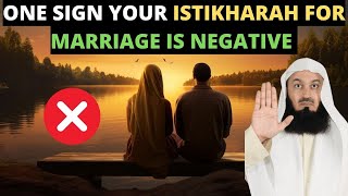 ONE SIGN FROM ALLAH YOUR ISTIKHARAH TO MARRY SOMEONE IS NEGATIVE [upl. by Thorley]