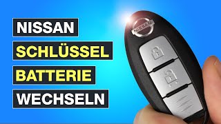 Nissan Schlüssel Batterie wechseln  Einfache Anleitung  Deutsch – Testventure [upl. by Harriot]