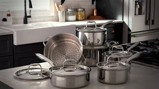 PADERNO Canadian Professional Clad Stainless Steel Cookware Set [upl. by Esyle]