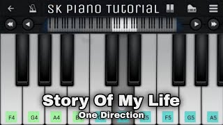 Story Of My Life One Direction  EASY Piano Tutorial on PERFECT PIANO APP [upl. by Llevron]