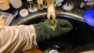 Nikwax Polar Proof Glove Waterproofing Demo [upl. by Noivart]