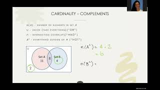 Cardinality Venn Diagram  Complements [upl. by Bil]