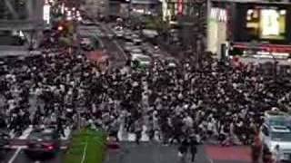 Saturday afternoon at Shibuya Crossing Tokyo [upl. by Okim]