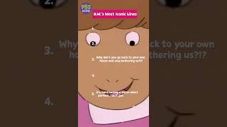 Arthur  DWs Most ICONIC Lines  PBS KIDS Shorts [upl. by Einad564]