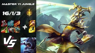 JUNGLE Master Yi vs Talon  EU Grandmaster Patch 1422 [upl. by Ott]